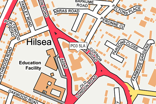 PO3 5LA map - OS OpenMap – Local (Ordnance Survey) PO3 5LA map - OS OpenMap – Local (Ordnance Survey)