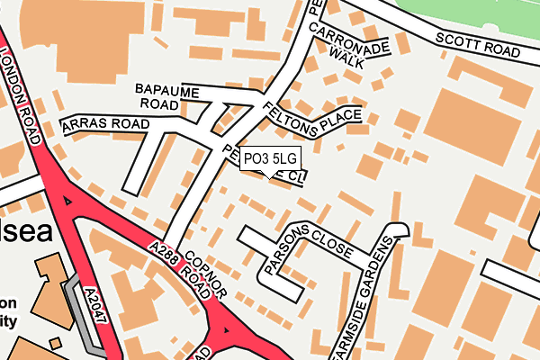 PO3 5LG map - OS OpenMap – Local (Ordnance Survey) PO3 5LG map - OS OpenMap – Local (Ordnance Survey)