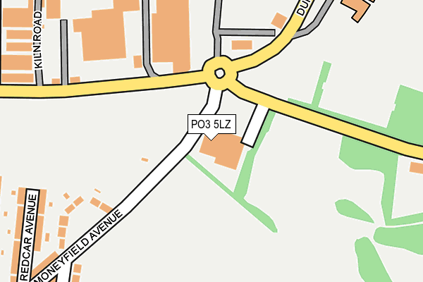 PO3 5LZ map - OS OpenMap – Local (Ordnance Survey) PO3 5LZ map - OS OpenMap – Local (Ordnance Survey)