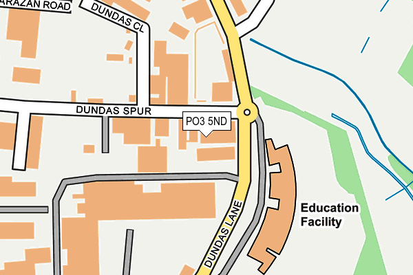 PO3 5ND map - OS OpenMap – Local (Ordnance Survey) PO3 5ND map - OS OpenMap – Local (Ordnance Survey)
