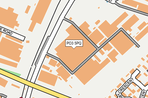 PO3 5PQ map - OS OpenMap – Local (Ordnance Survey) PO3 5PQ map - OS OpenMap – Local (Ordnance Survey)