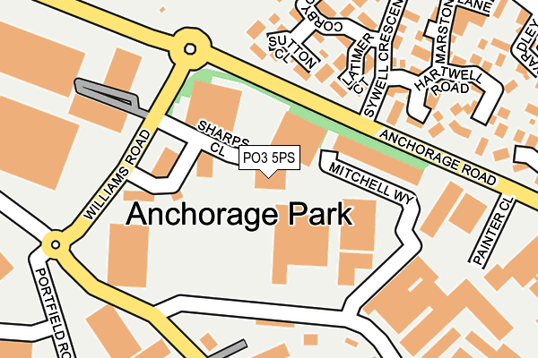 PO3 5PS map - OS OpenMap – Local (Ordnance Survey) PO3 5PS map - OS OpenMap – Local (Ordnance Survey)