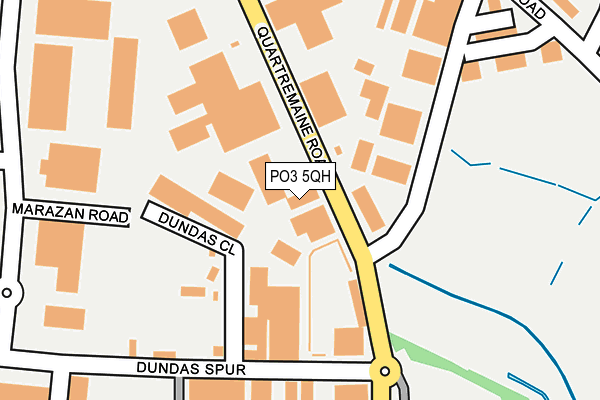 PO3 5QH map - OS OpenMap – Local (Ordnance Survey) PO3 5QH map - OS OpenMap – Local (Ordnance Survey)