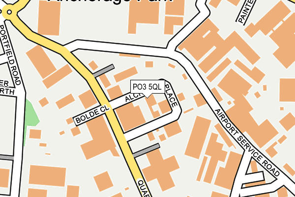 PO3 5QL map - OS OpenMap – Local (Ordnance Survey) PO3 5QL map - OS OpenMap – Local (Ordnance Survey)