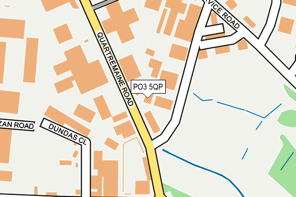 PO3 5QP map - OS OpenMap – Local (Ordnance Survey) PO3 5QP map - OS OpenMap – Local (Ordnance Survey)