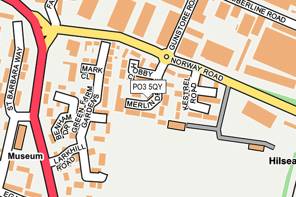 PO3 5QY map - OS OpenMap – Local (Ordnance Survey) PO3 5QY map - OS OpenMap – Local (Ordnance Survey)