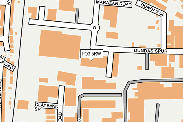 PO3 5RW map - OS OpenMap – Local (Ordnance Survey) PO3 5RW map - OS OpenMap – Local (Ordnance Survey)