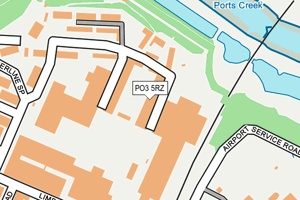 PO3 5RZ map - OS OpenMap – Local (Ordnance Survey) PO3 5RZ map - OS OpenMap – Local (Ordnance Survey)