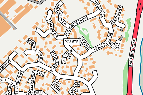 PO3 5TF map - OS OpenMap – Local (Ordnance Survey) PO3 5TF map - OS OpenMap – Local (Ordnance Survey)