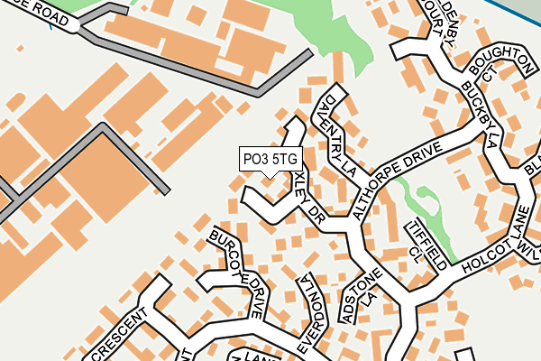 PO3 5TG map - OS OpenMap – Local (Ordnance Survey) PO3 5TG map - OS OpenMap – Local (Ordnance Survey)