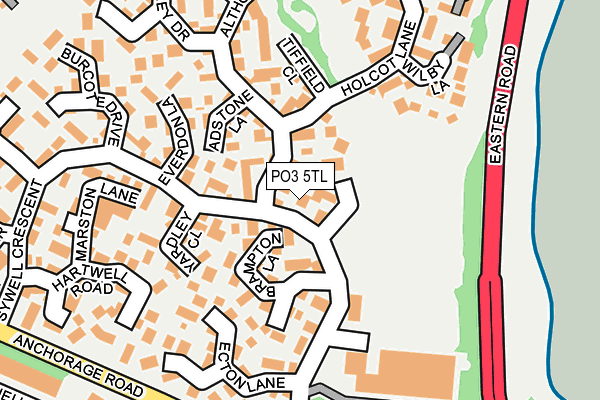 PO3 5TL map - OS OpenMap – Local (Ordnance Survey) PO3 5TL map - OS OpenMap – Local (Ordnance Survey)