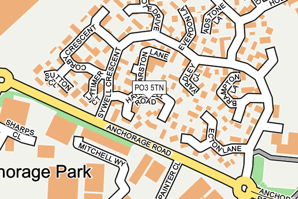 PO3 5TN map - OS OpenMap – Local (Ordnance Survey) PO3 5TN map - OS OpenMap – Local (Ordnance Survey)