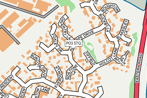 PO3 5TQ map - OS OpenMap – Local (Ordnance Survey) PO3 5TQ map - OS OpenMap – Local (Ordnance Survey)
