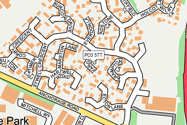 PO3 5TT map - OS OpenMap – Local (Ordnance Survey) PO3 5TT map - OS OpenMap – Local (Ordnance Survey)