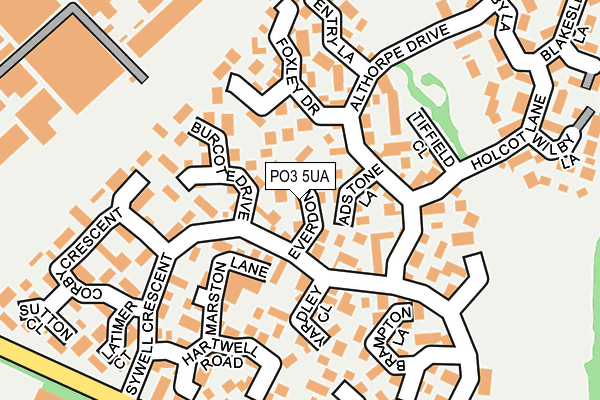 PO3 5UA map - OS OpenMap – Local (Ordnance Survey) PO3 5UA map - OS OpenMap – Local (Ordnance Survey)