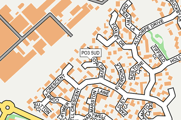 PO3 5UD map - OS OpenMap – Local (Ordnance Survey) PO3 5UD map - OS OpenMap – Local (Ordnance Survey)
