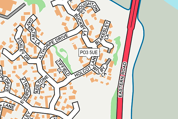PO3 5UE map - OS OpenMap – Local (Ordnance Survey) PO3 5UE map - OS OpenMap – Local (Ordnance Survey)