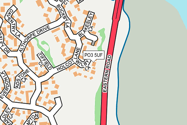 PO3 5UF map - OS OpenMap – Local (Ordnance Survey) PO3 5UF map - OS OpenMap – Local (Ordnance Survey)