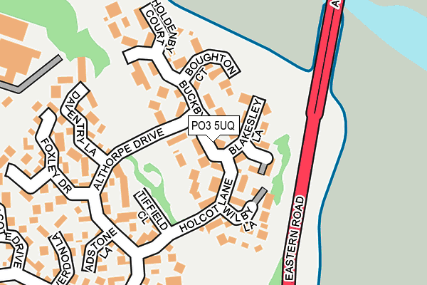 PO3 5UQ map - OS OpenMap – Local (Ordnance Survey) PO3 5UQ map - OS OpenMap – Local (Ordnance Survey)
