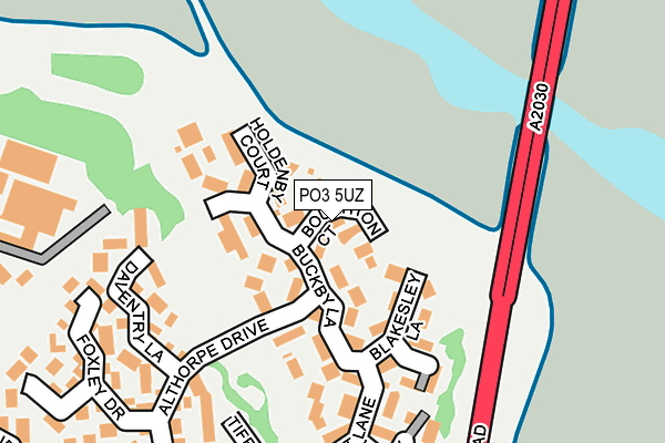 PO3 5UZ map - OS OpenMap – Local (Ordnance Survey) PO3 5UZ map - OS OpenMap – Local (Ordnance Survey)
