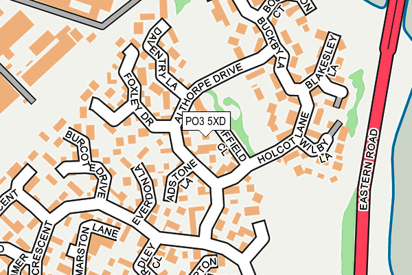 PO3 5XD map - OS OpenMap – Local (Ordnance Survey) PO3 5XD map - OS OpenMap – Local (Ordnance Survey)