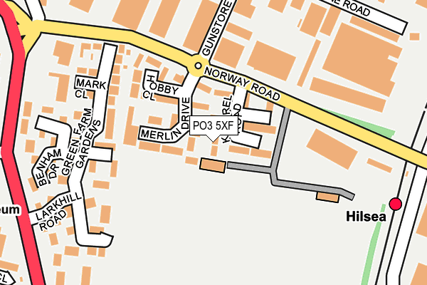 PO3 5XF map - OS OpenMap – Local (Ordnance Survey) PO3 5XF map - OS OpenMap – Local (Ordnance Survey)