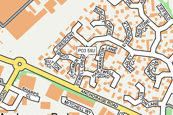 PO3 5XU map - OS OpenMap – Local (Ordnance Survey) PO3 5XU map - OS OpenMap – Local (Ordnance Survey)