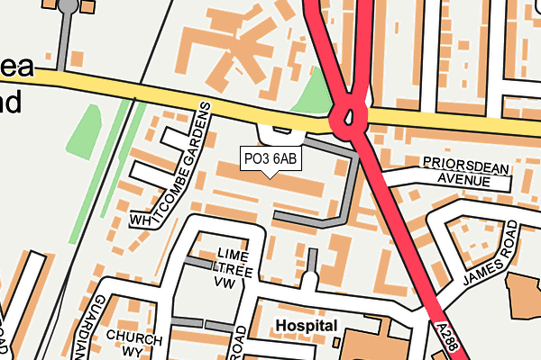 PO3 6AB map - OS OpenMap – Local (Ordnance Survey) PO3 6AB map - OS OpenMap – Local (Ordnance Survey)