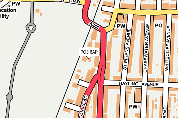 PO3 6AP map - OS OpenMap – Local (Ordnance Survey) PO3 6AP map - OS OpenMap – Local (Ordnance Survey)