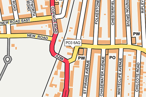PO3 6AQ map - OS OpenMap – Local (Ordnance Survey) PO3 6AQ map - OS OpenMap – Local (Ordnance Survey)