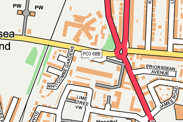 PO3 6BB map - OS OpenMap – Local (Ordnance Survey) PO3 6BB map - OS OpenMap – Local (Ordnance Survey)