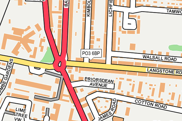 PO3 6BP map - OS OpenMap – Local (Ordnance Survey) PO3 6BP map - OS OpenMap – Local (Ordnance Survey)