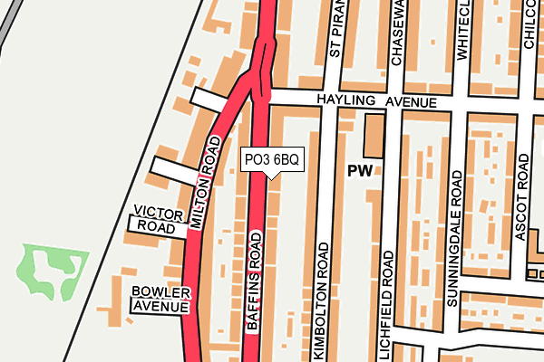 PO3 6BQ map - OS OpenMap – Local (Ordnance Survey) PO3 6BQ map - OS OpenMap – Local (Ordnance Survey)