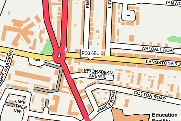 PO3 6BU map - OS OpenMap – Local (Ordnance Survey) PO3 6BU map - OS OpenMap – Local (Ordnance Survey)