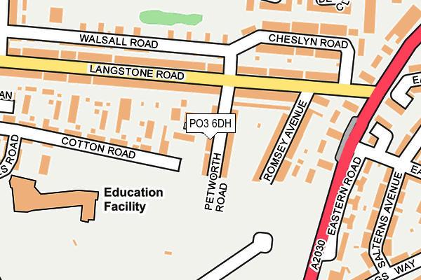 PO3 6DH map - OS OpenMap – Local (Ordnance Survey) PO3 6DH map - OS OpenMap – Local (Ordnance Survey)