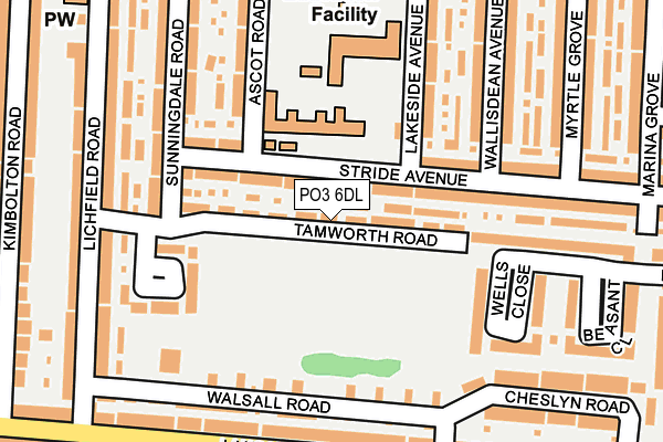 PO3 6DL map - OS OpenMap – Local (Ordnance Survey) PO3 6DL map - OS OpenMap – Local (Ordnance Survey)