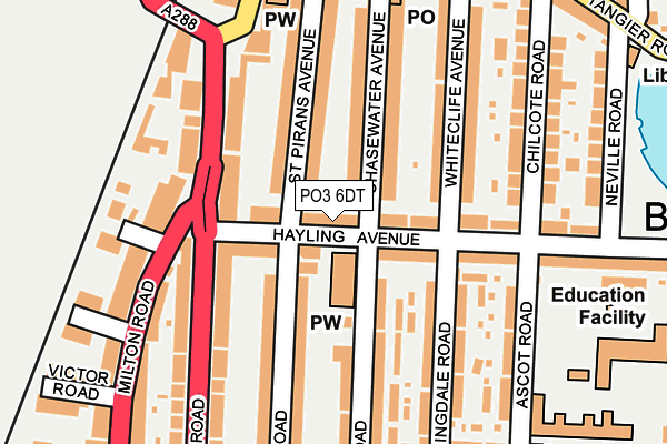PO3 6DT map - OS OpenMap – Local (Ordnance Survey) PO3 6DT map - OS OpenMap – Local (Ordnance Survey)