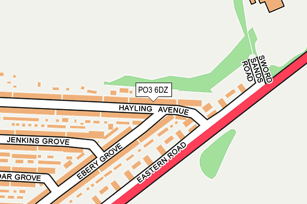 PO3 6DZ map - OS OpenMap – Local (Ordnance Survey) PO3 6DZ map - OS OpenMap – Local (Ordnance Survey)