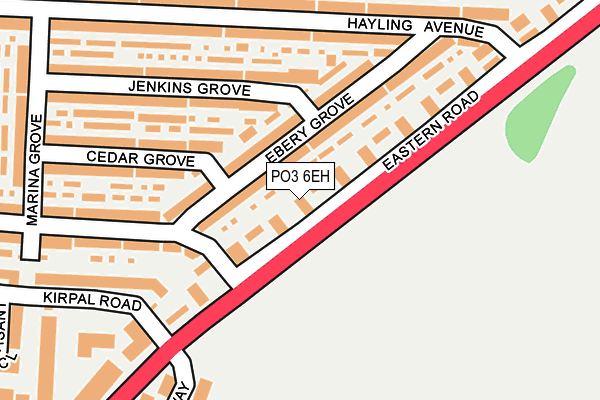 PO3 6EH map - OS OpenMap – Local (Ordnance Survey) PO3 6EH map - OS OpenMap – Local (Ordnance Survey)