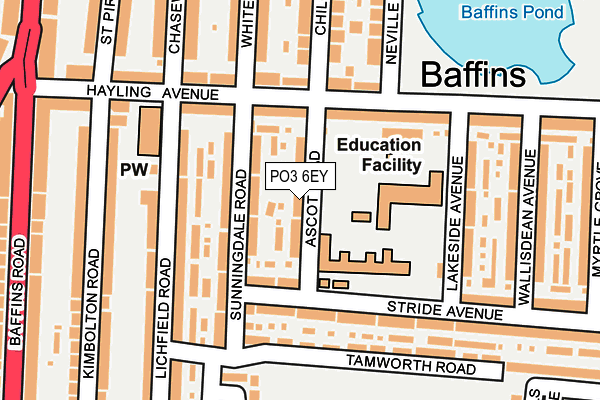PO3 6EY map - OS OpenMap – Local (Ordnance Survey) PO3 6EY map - OS OpenMap – Local (Ordnance Survey)