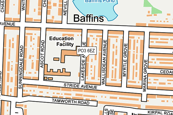 PO3 6EZ map - OS OpenMap – Local (Ordnance Survey) PO3 6EZ map - OS OpenMap – Local (Ordnance Survey)