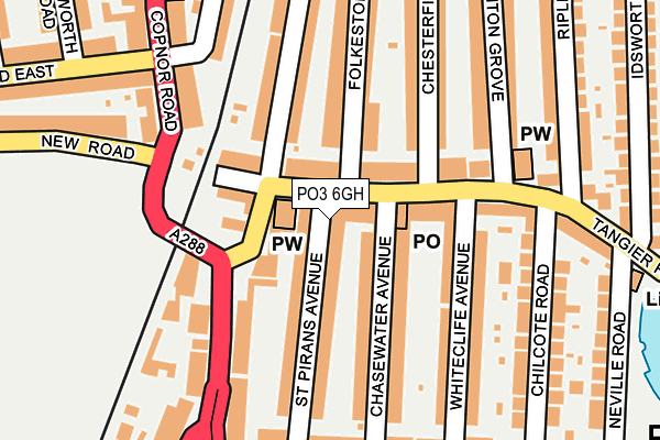 PO3 6GH map - OS OpenMap – Local (Ordnance Survey) PO3 6GH map - OS OpenMap – Local (Ordnance Survey)