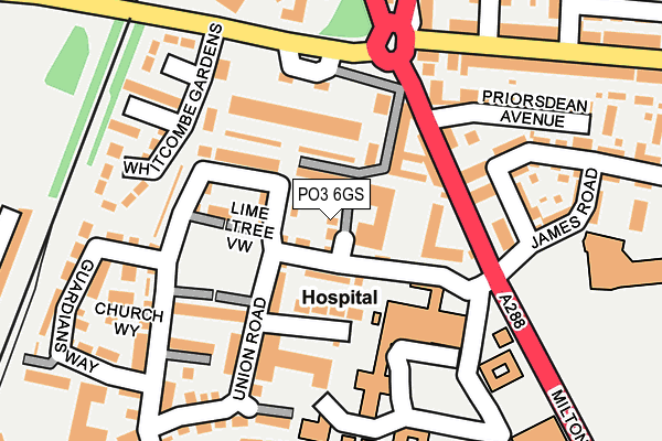 PO3 6GS map - OS OpenMap – Local (Ordnance Survey) PO3 6GS map - OS OpenMap – Local (Ordnance Survey)