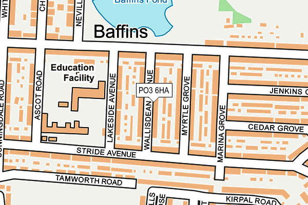 PO3 6HA map - OS OpenMap – Local (Ordnance Survey) PO3 6HA map - OS OpenMap – Local (Ordnance Survey)