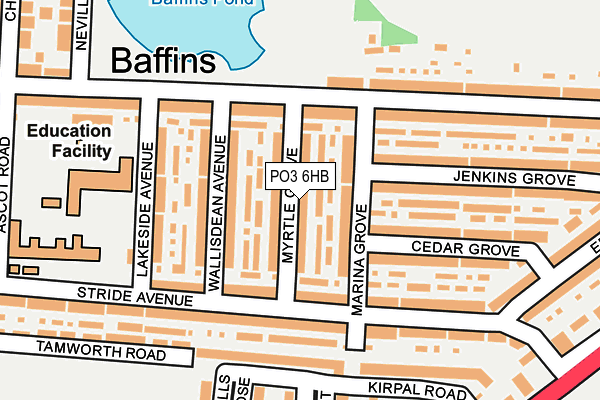 PO3 6HB map - OS OpenMap – Local (Ordnance Survey) PO3 6HB map - OS OpenMap – Local (Ordnance Survey)