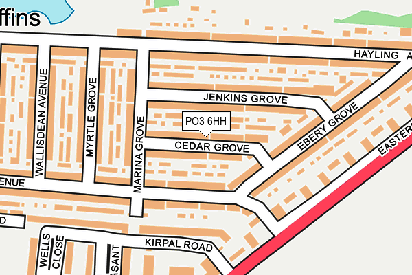 PO3 6HH map - OS OpenMap – Local (Ordnance Survey) PO3 6HH map - OS OpenMap – Local (Ordnance Survey)