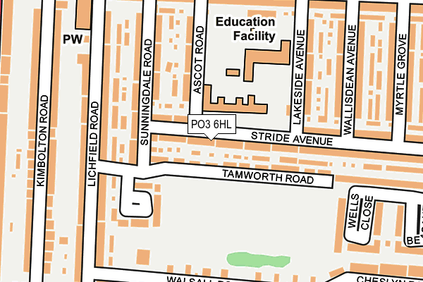 PO3 6HL map - OS OpenMap – Local (Ordnance Survey) PO3 6HL map - OS OpenMap – Local (Ordnance Survey)