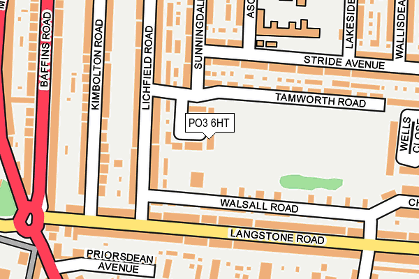 PO3 6HT map - OS OpenMap – Local (Ordnance Survey) PO3 6HT map - OS OpenMap – Local (Ordnance Survey)