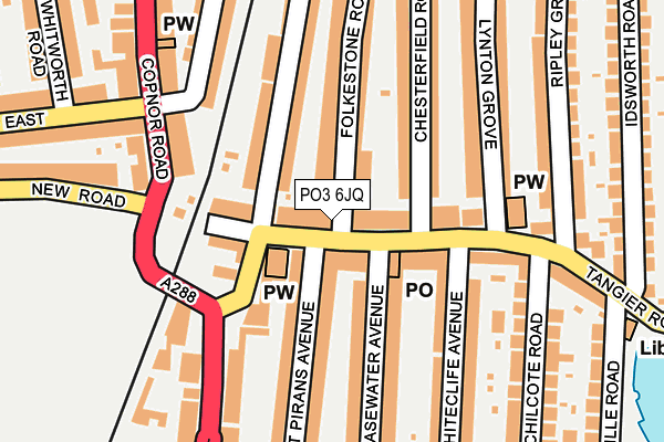 PO3 6JQ map - OS OpenMap – Local (Ordnance Survey) PO3 6JQ map - OS OpenMap – Local (Ordnance Survey)