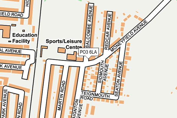 PO3 6LA map - OS OpenMap – Local (Ordnance Survey) PO3 6LA map - OS OpenMap – Local (Ordnance Survey)
